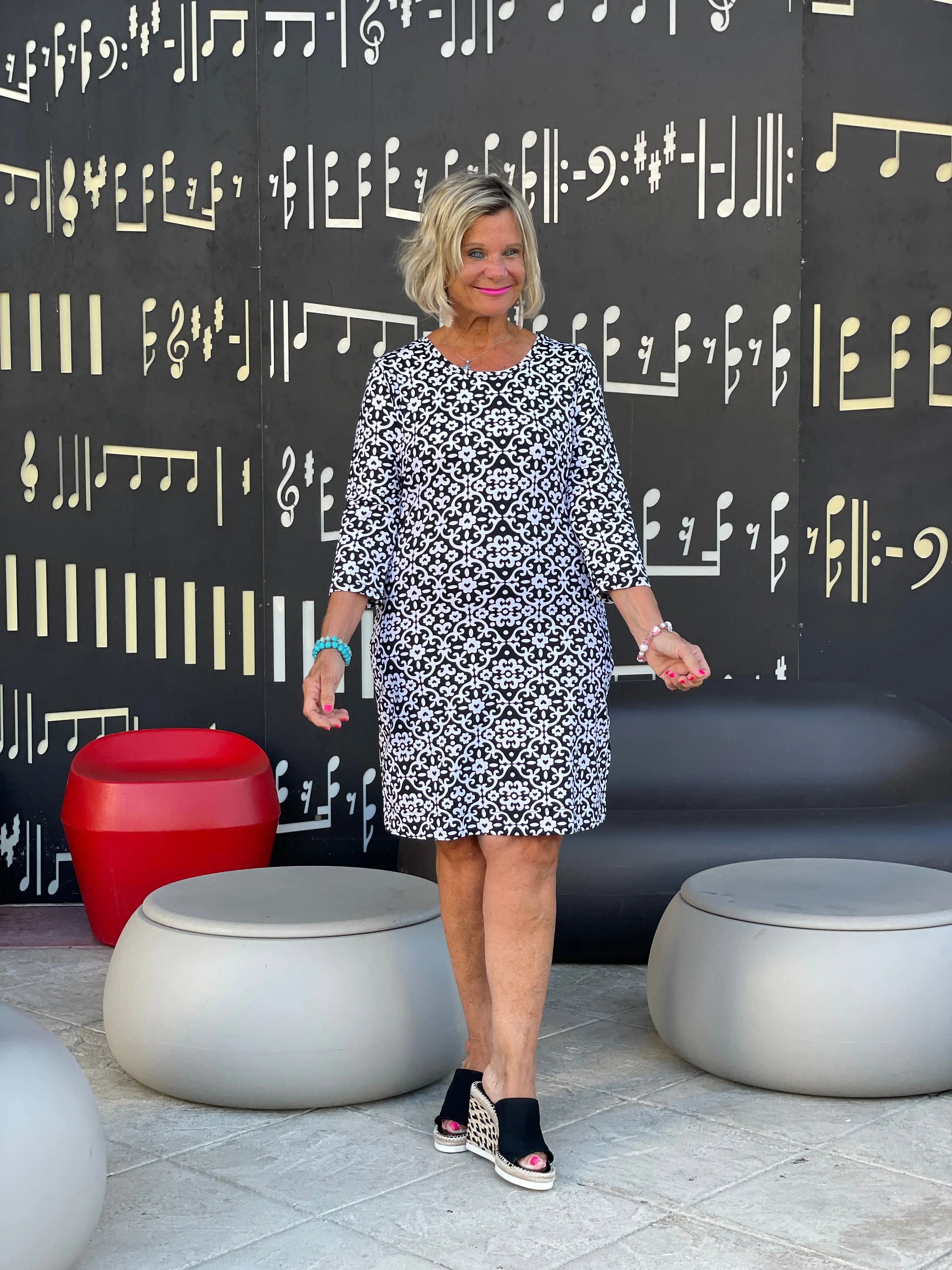 NAPLES DAY SLEEVE DRESS