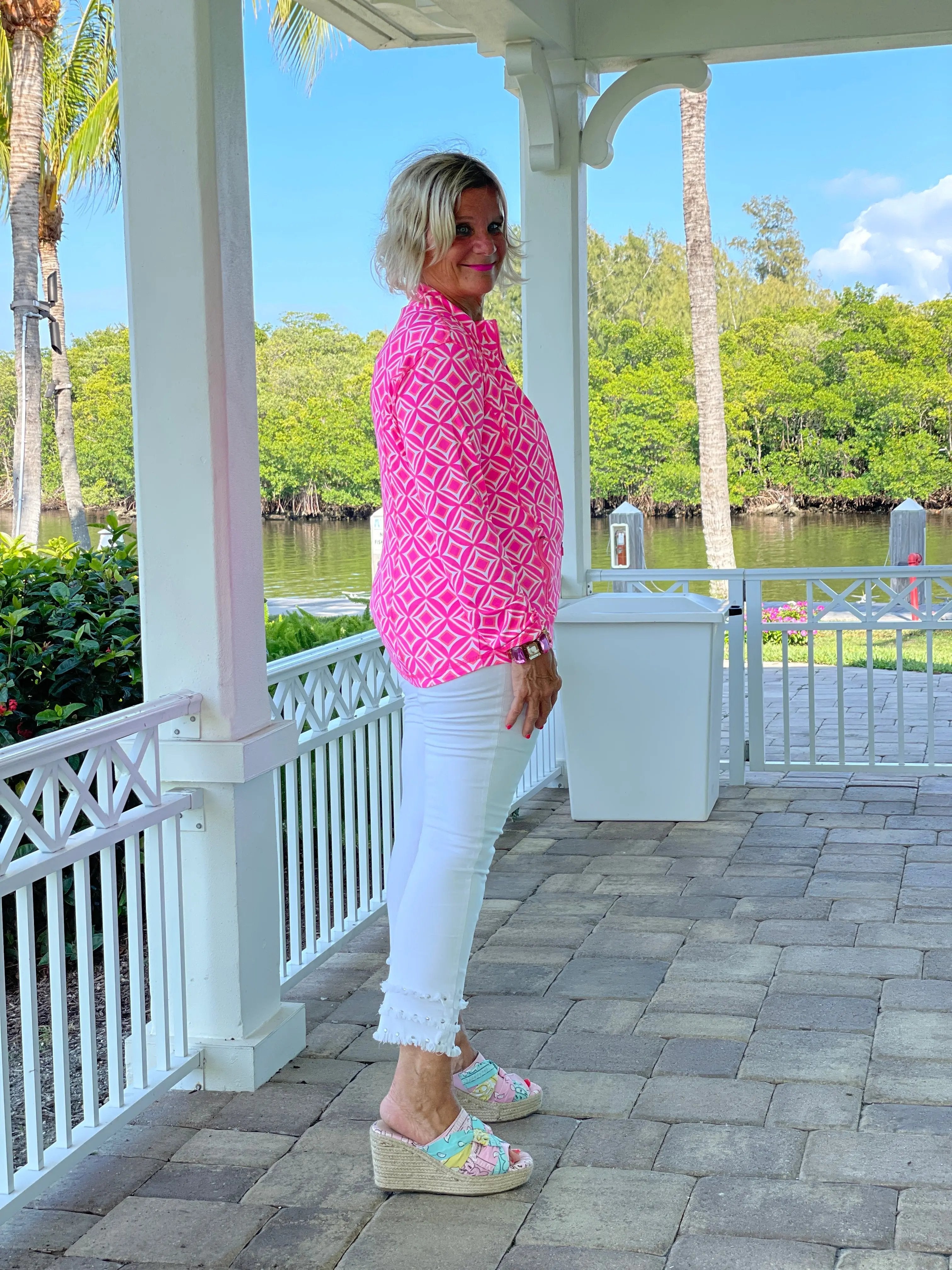 PINK DIAMONDS FULL ZIPPER JACKET