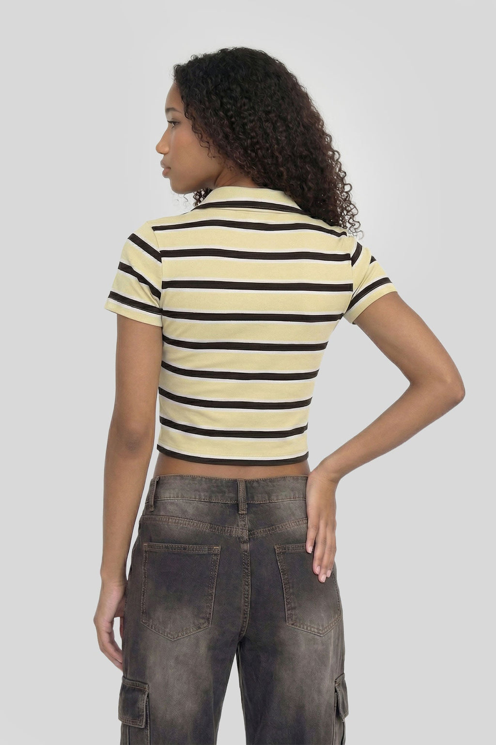 Cropped Polo Shirt