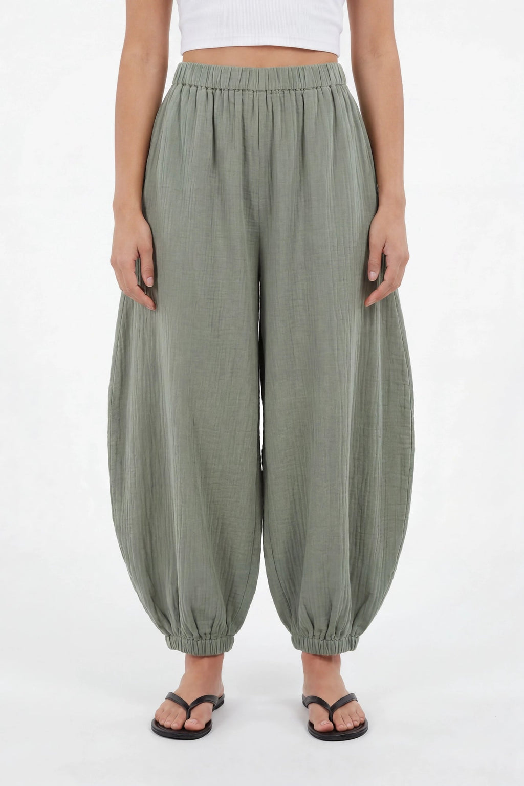 Gauze Balloon Pant