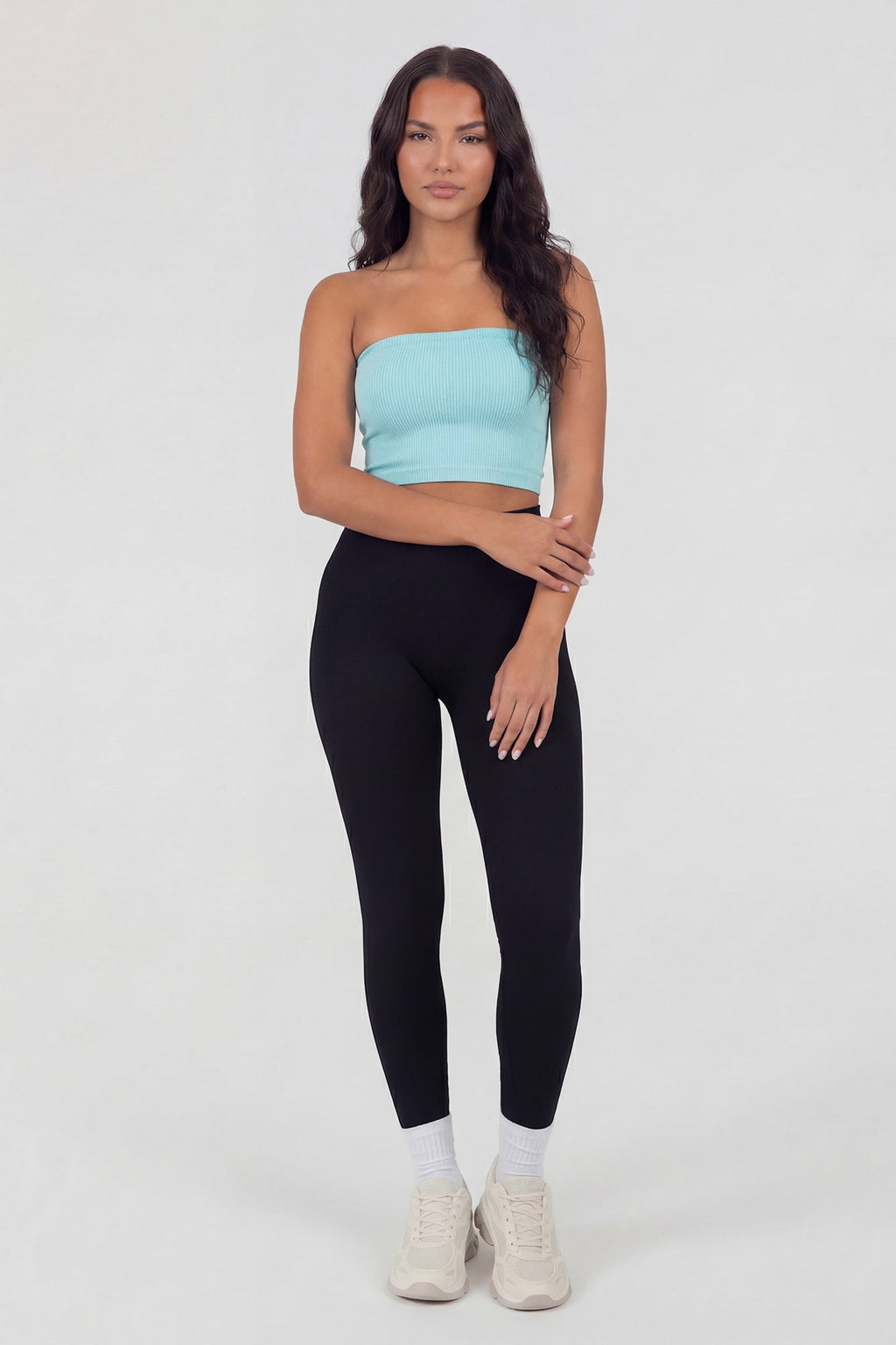 Seamless Ribbed Cropped Tube Top