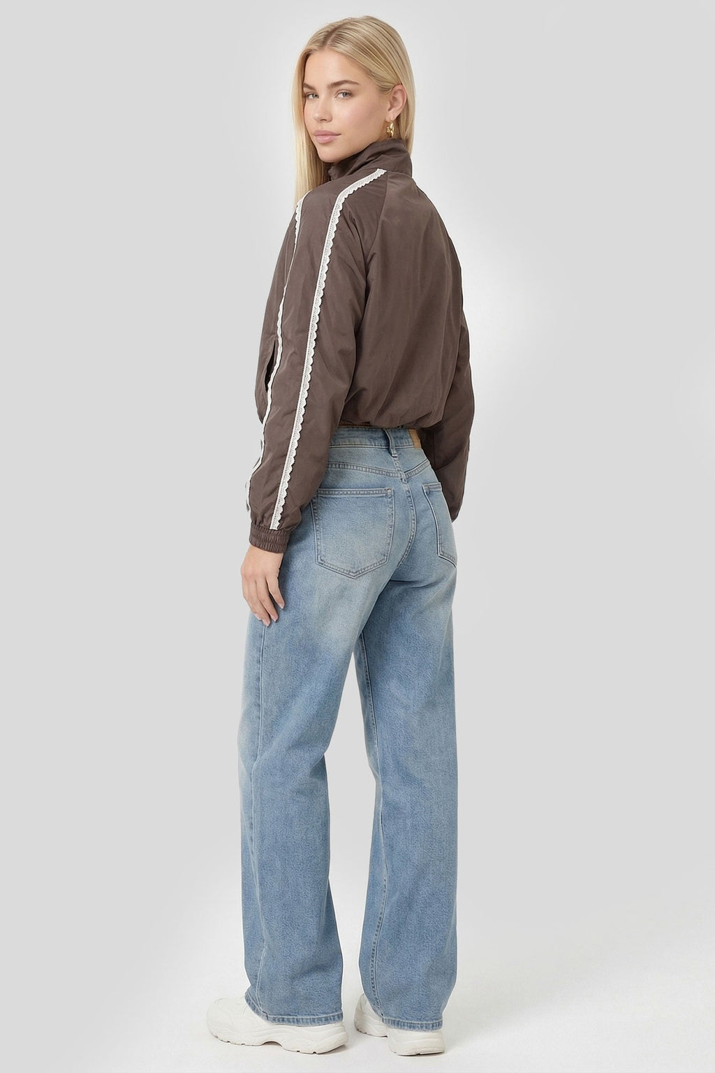 Lace Trim Windbreaker