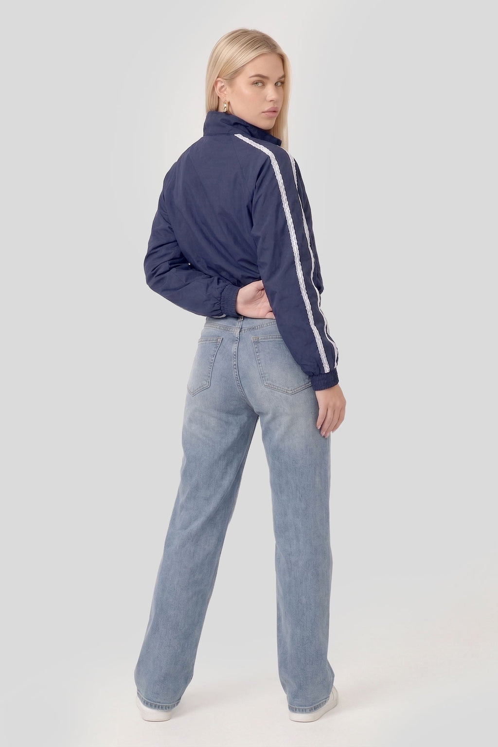 Lace Trim Windbreaker