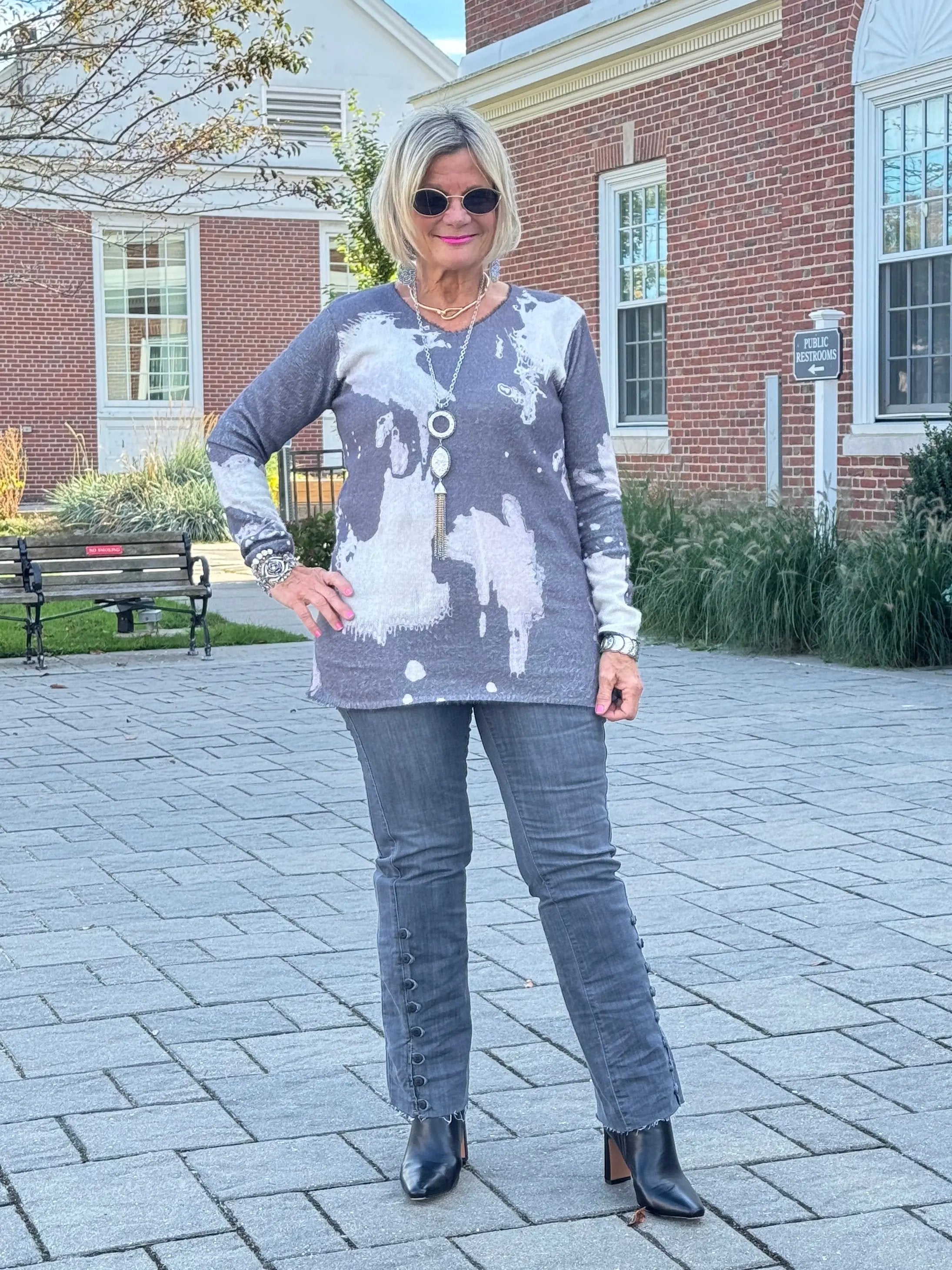 SHADES OF GRAY SWEATER