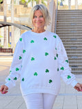 St Patricks Day Glitter Irish Sweatshirt