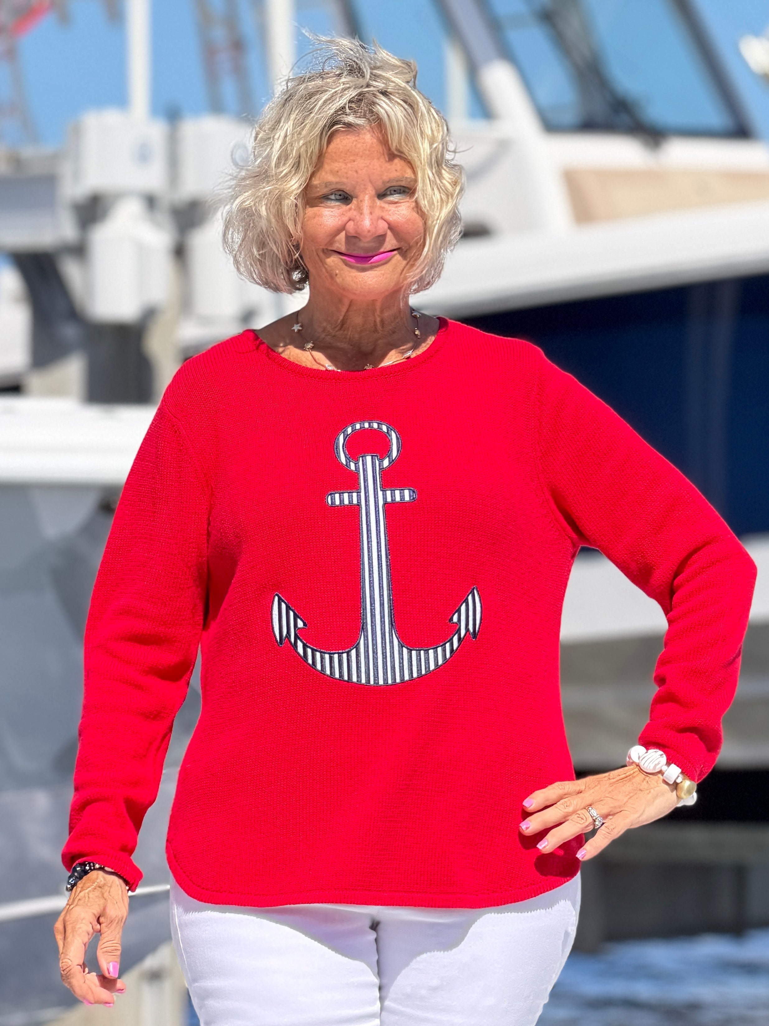 NAUTICAL STRIPE SWEATER