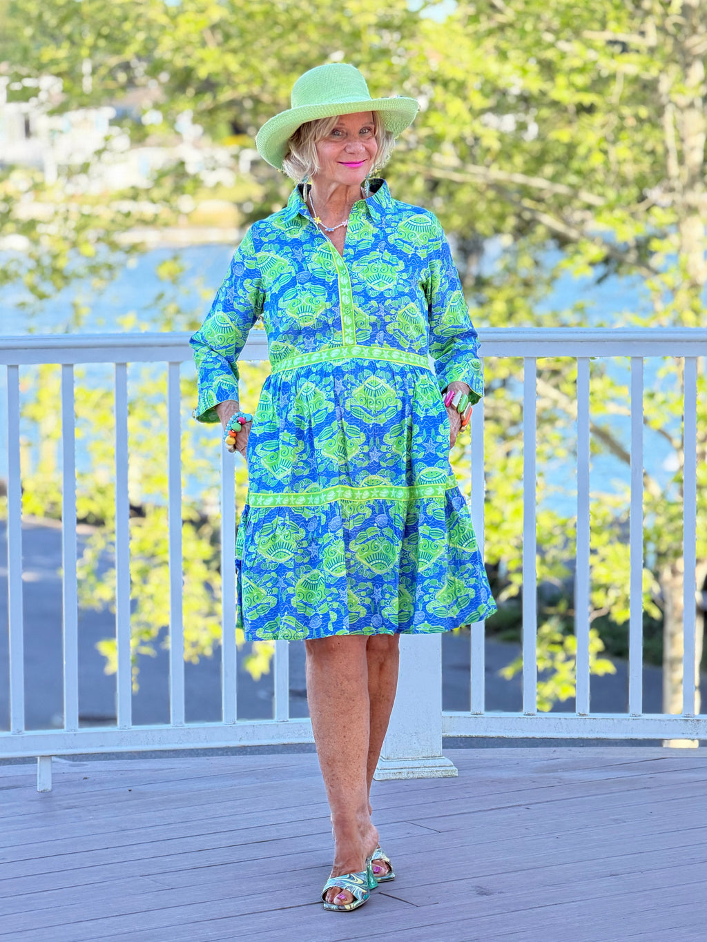 SEA GLASS TREASURE COLLLAR DRESS