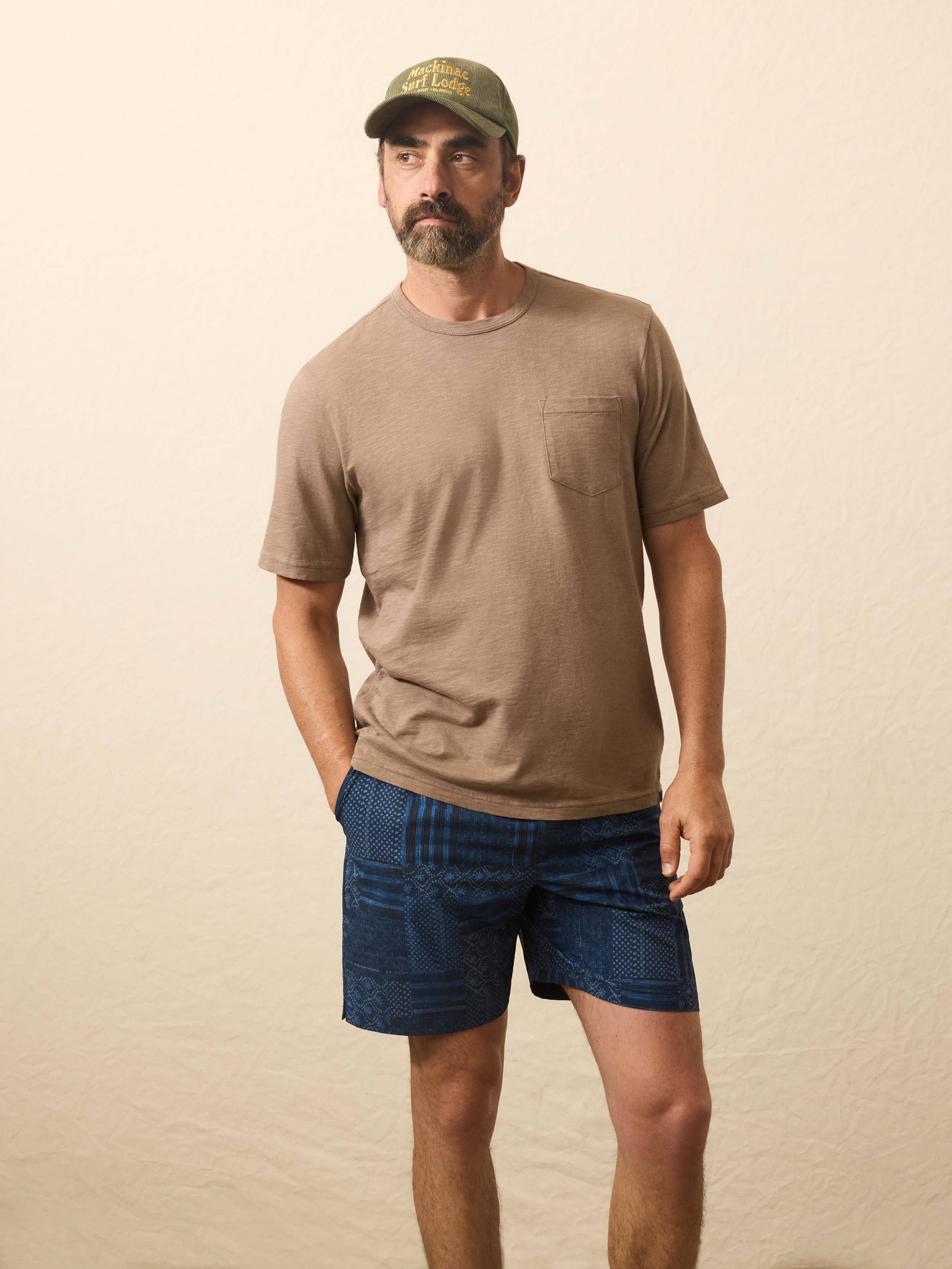 Sunwashed Regenerative Pocket Tee - Walnut Branch