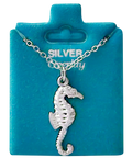 Made In USA Seahorse Necklace Available in Gold or Silver