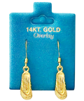 Made In USA Flip Flop Dangle Earrings Gold or Silver