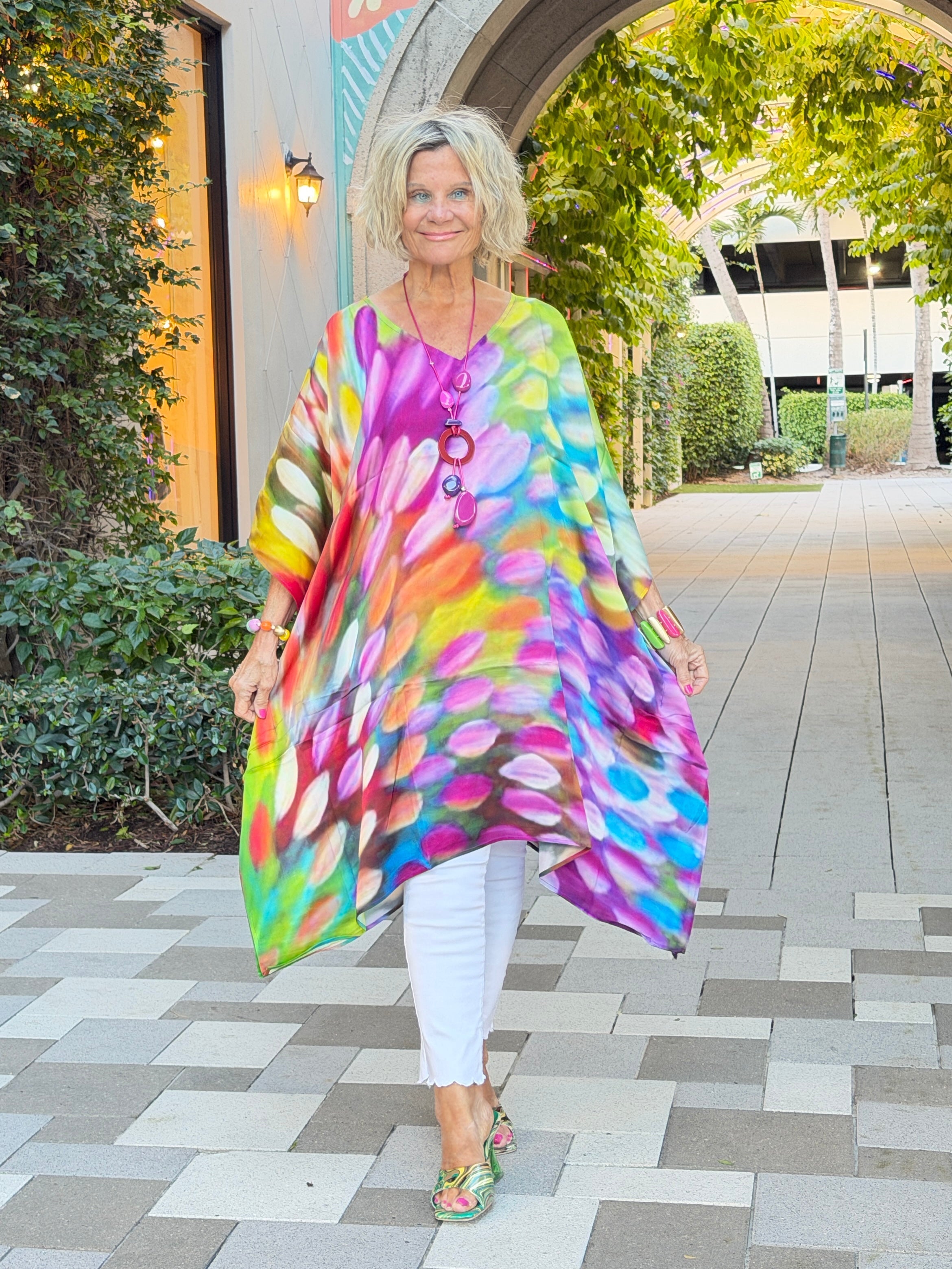 Painted Ovals Modal Kaftan