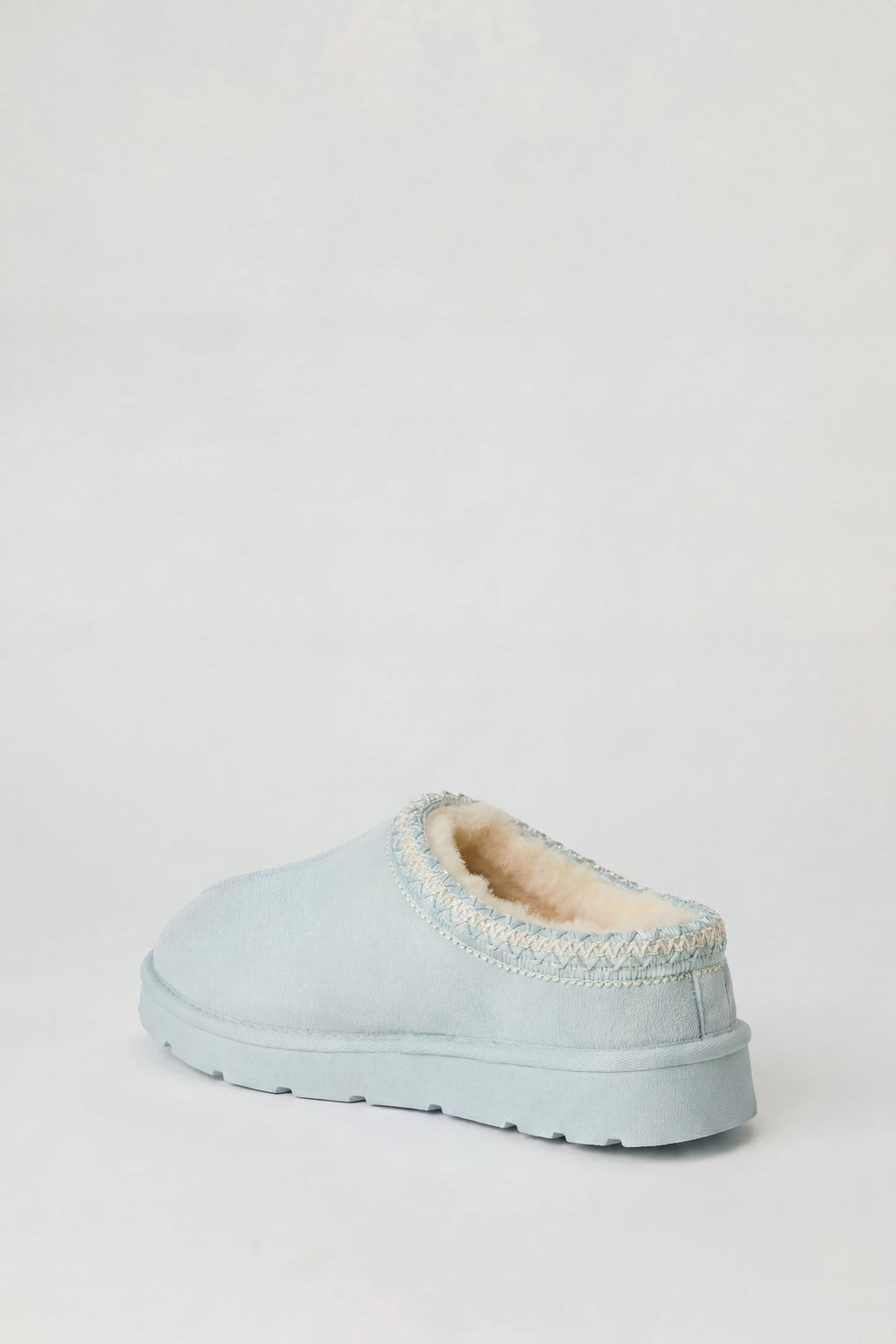 Fur Lined Platform Slipper Booties