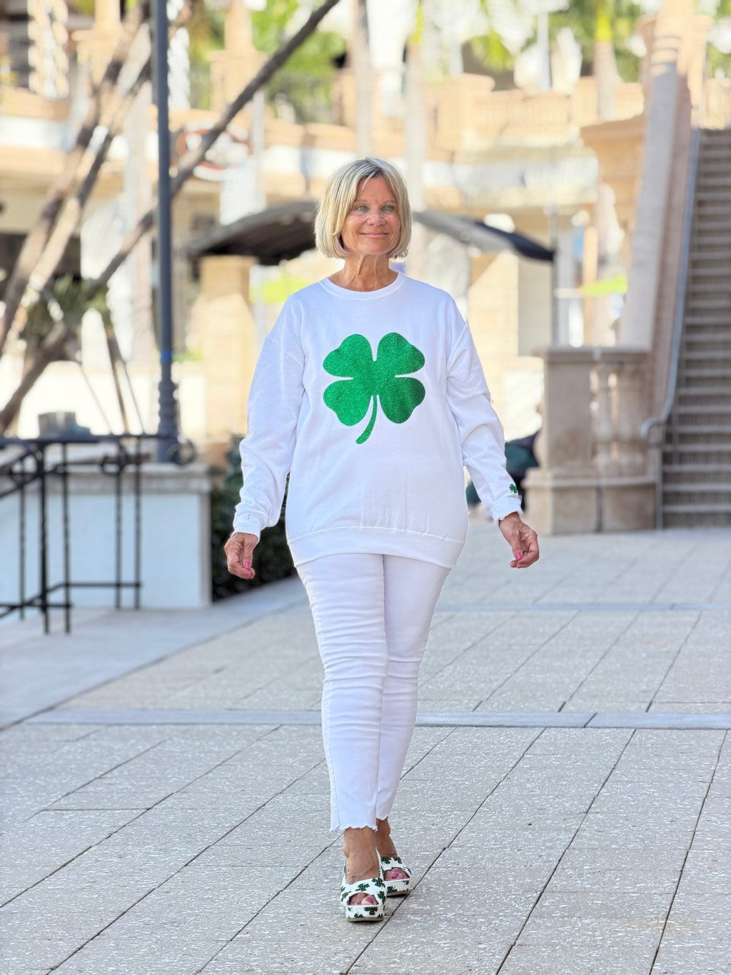 St Patricks Day Glitter Sweatshirt/Irish