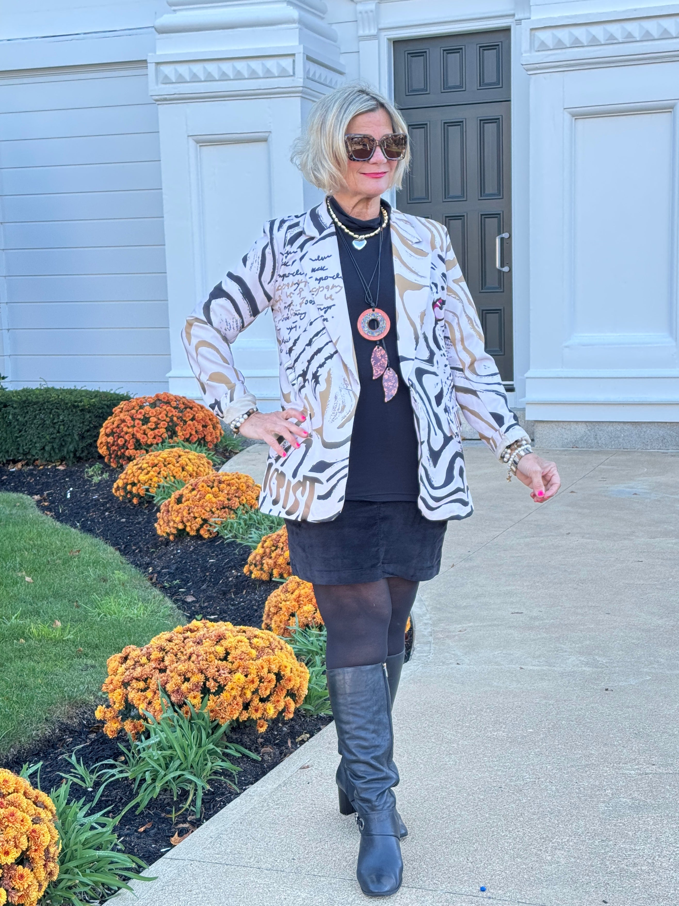 One Size Fierce Panther Print Blazer