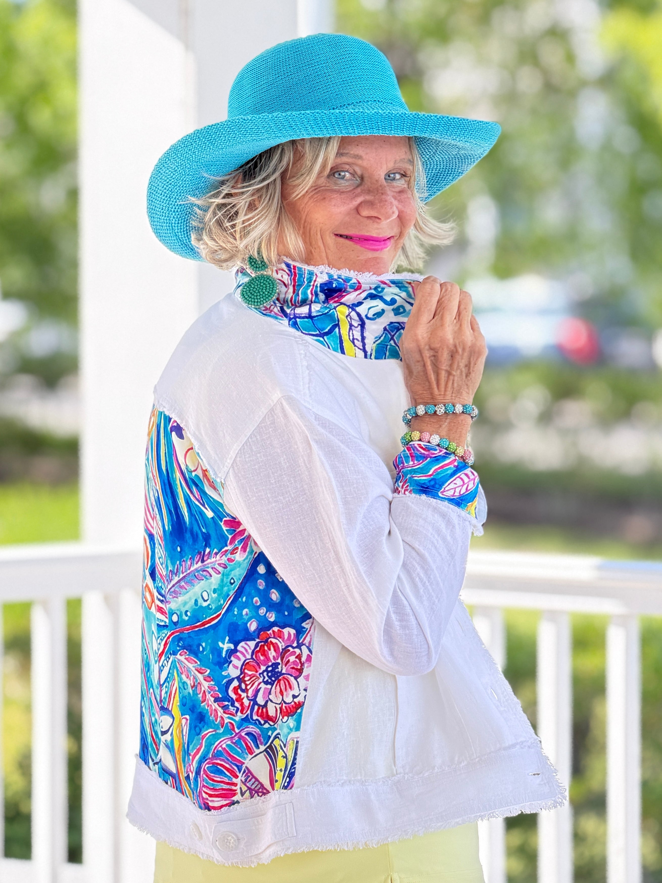 SEASIDE JEWELS LINEN JACKET