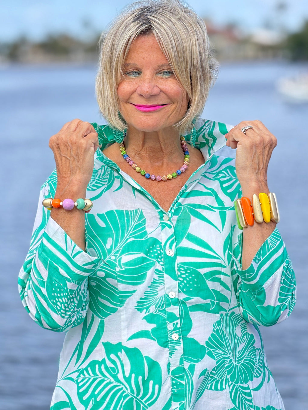 Malachite Green Corfu Shirt Dress