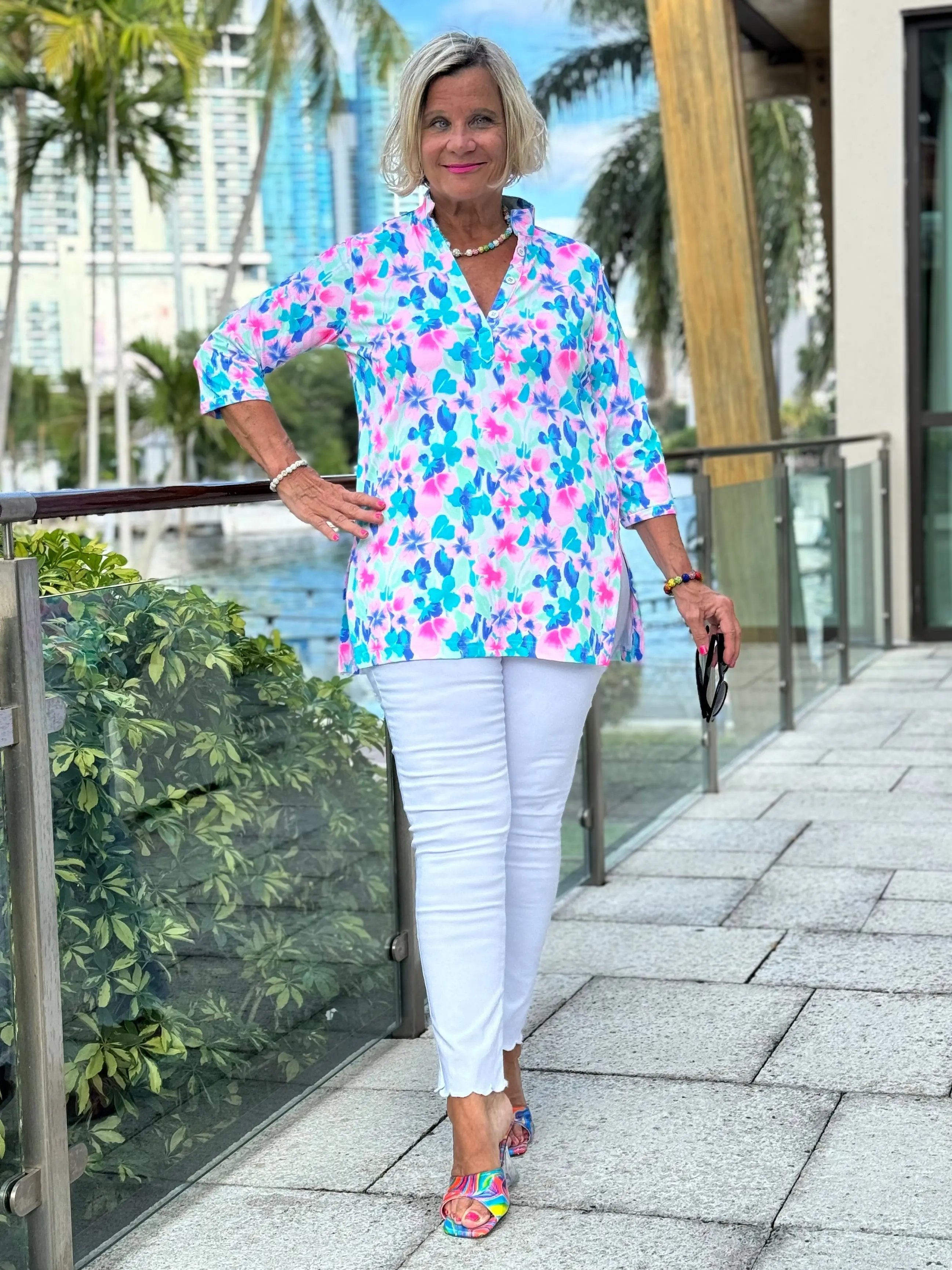 PINK PETALS TUNIC