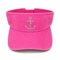 PINK ANCHOR BLING VISOR