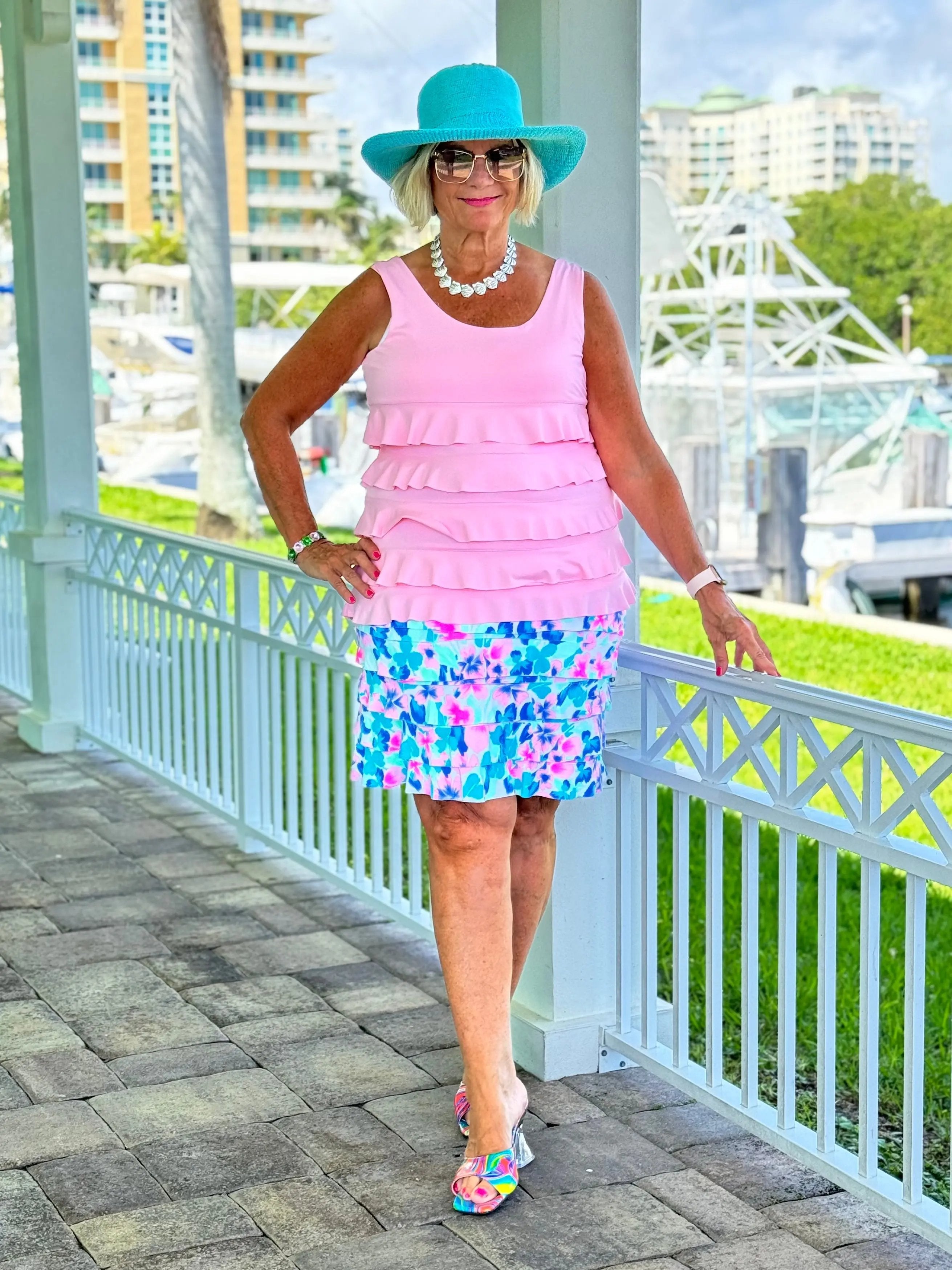 PINK PETALS CHA CHA SKORT