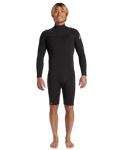 2/2 Everyday Sessions Chest Zip Long Sleeve Spring Suit - Black