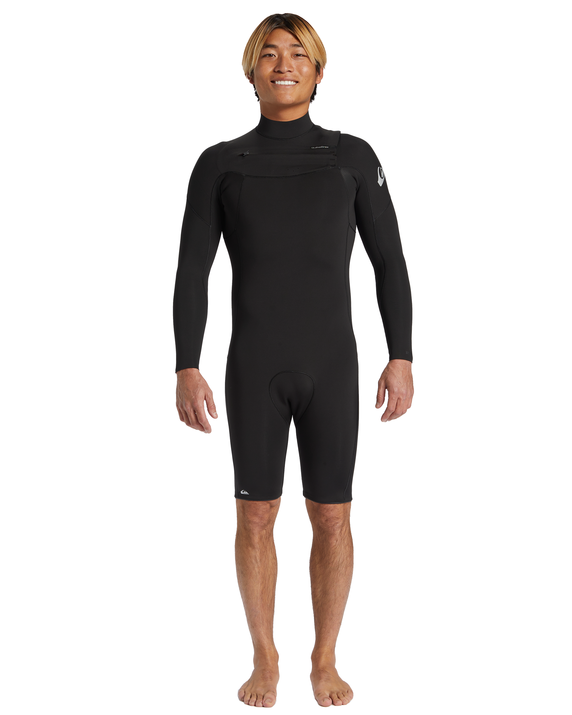 2/2 Everyday Sessions Chest Zip Long Sleeve Spring Suit - Black