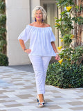 SUMMER WHITE FASHION TOP