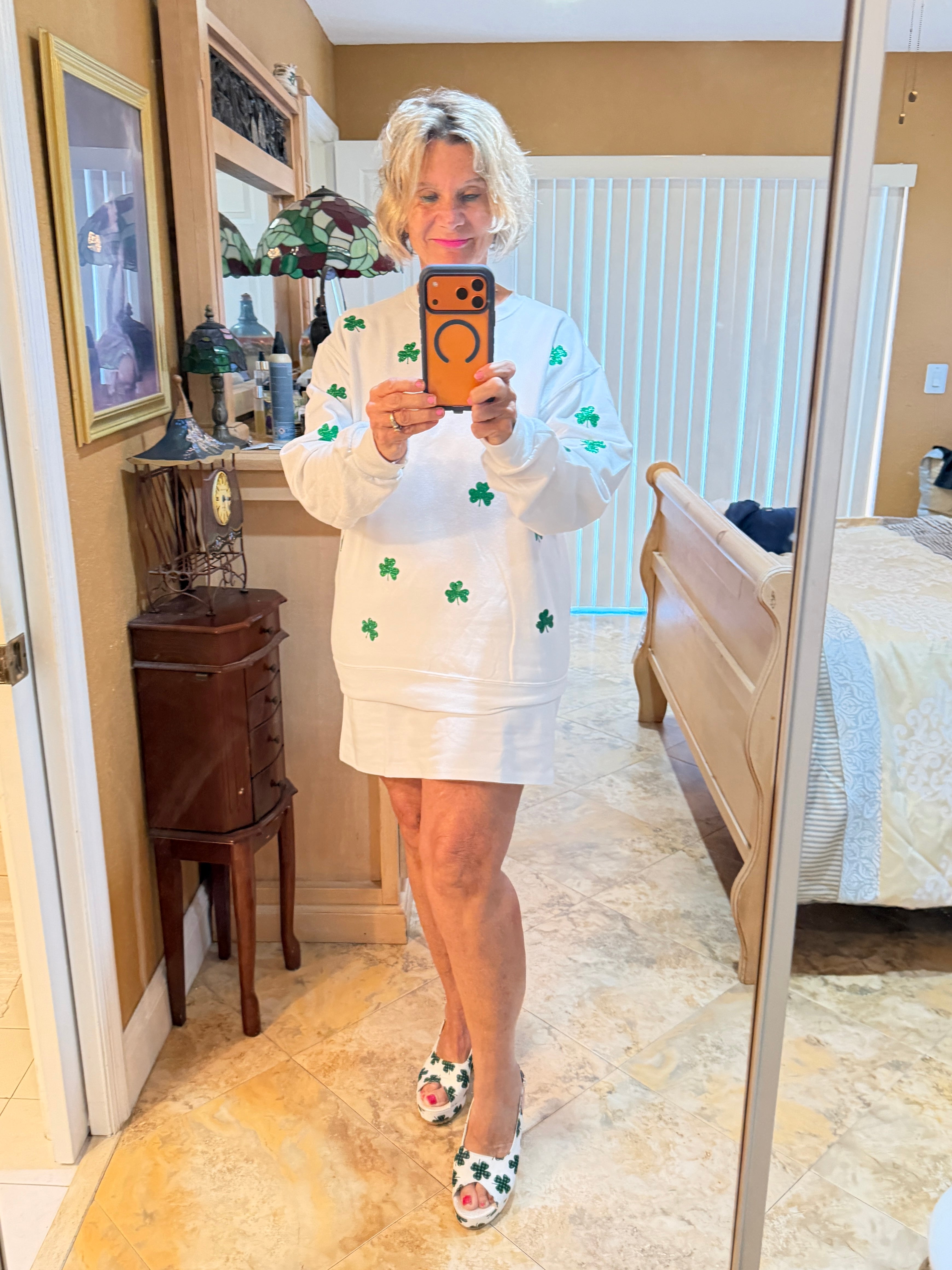 St Patricks Day Glitter Irish Sweatshirt