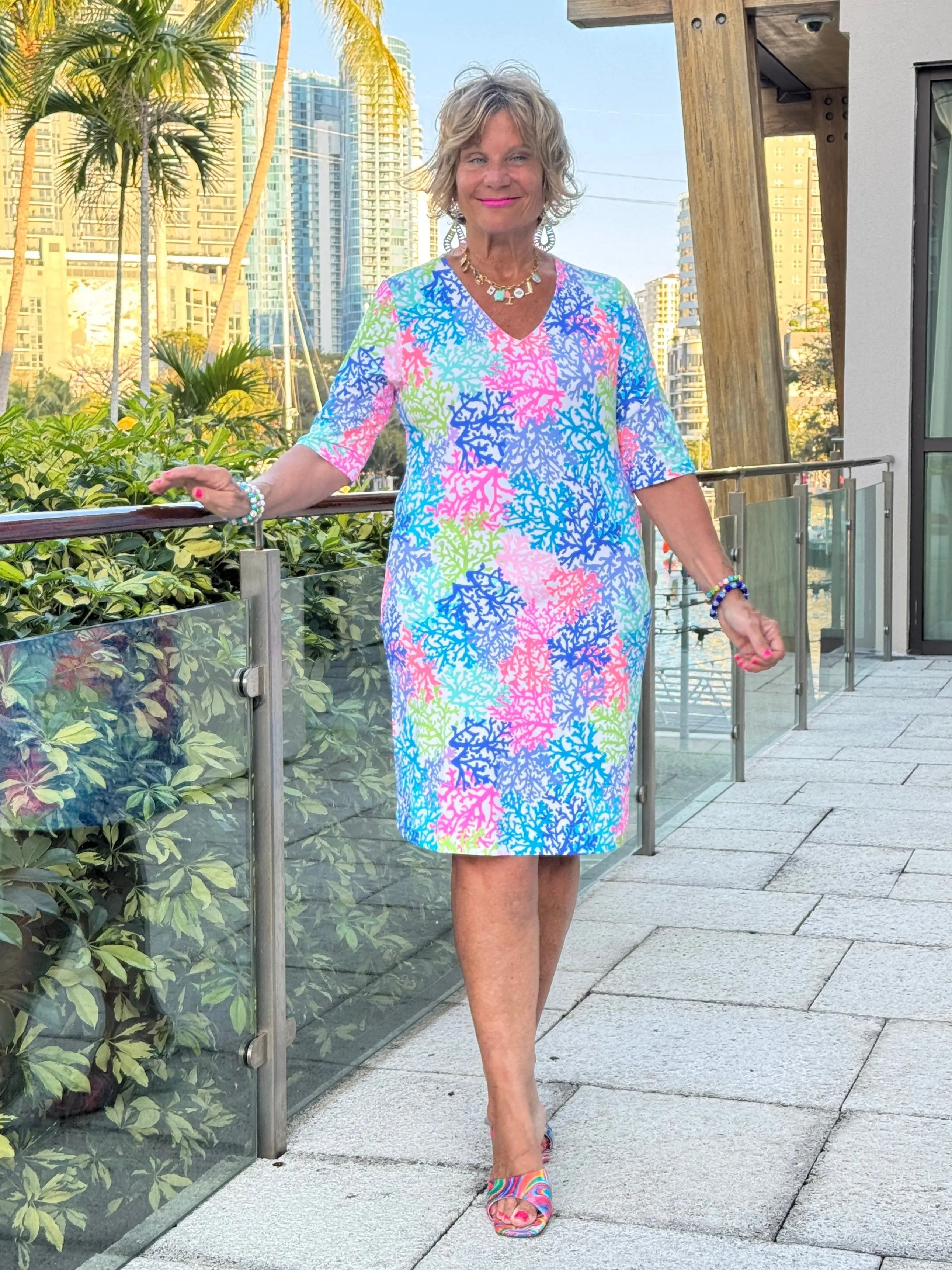 SALINA REEF ELBOW DRESS
