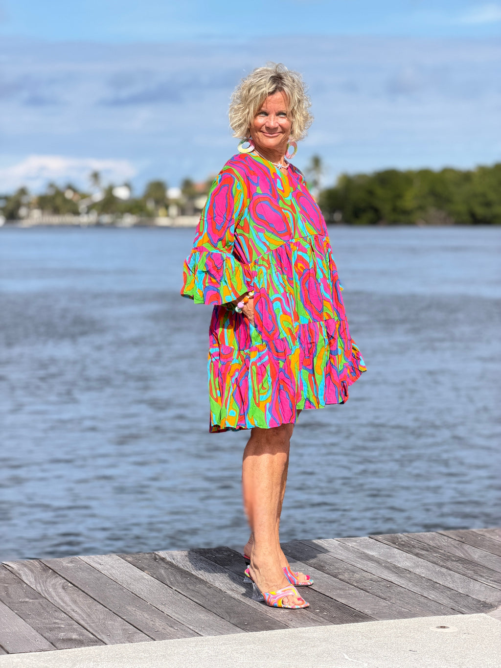 Multi Woodgrain Taos Dress