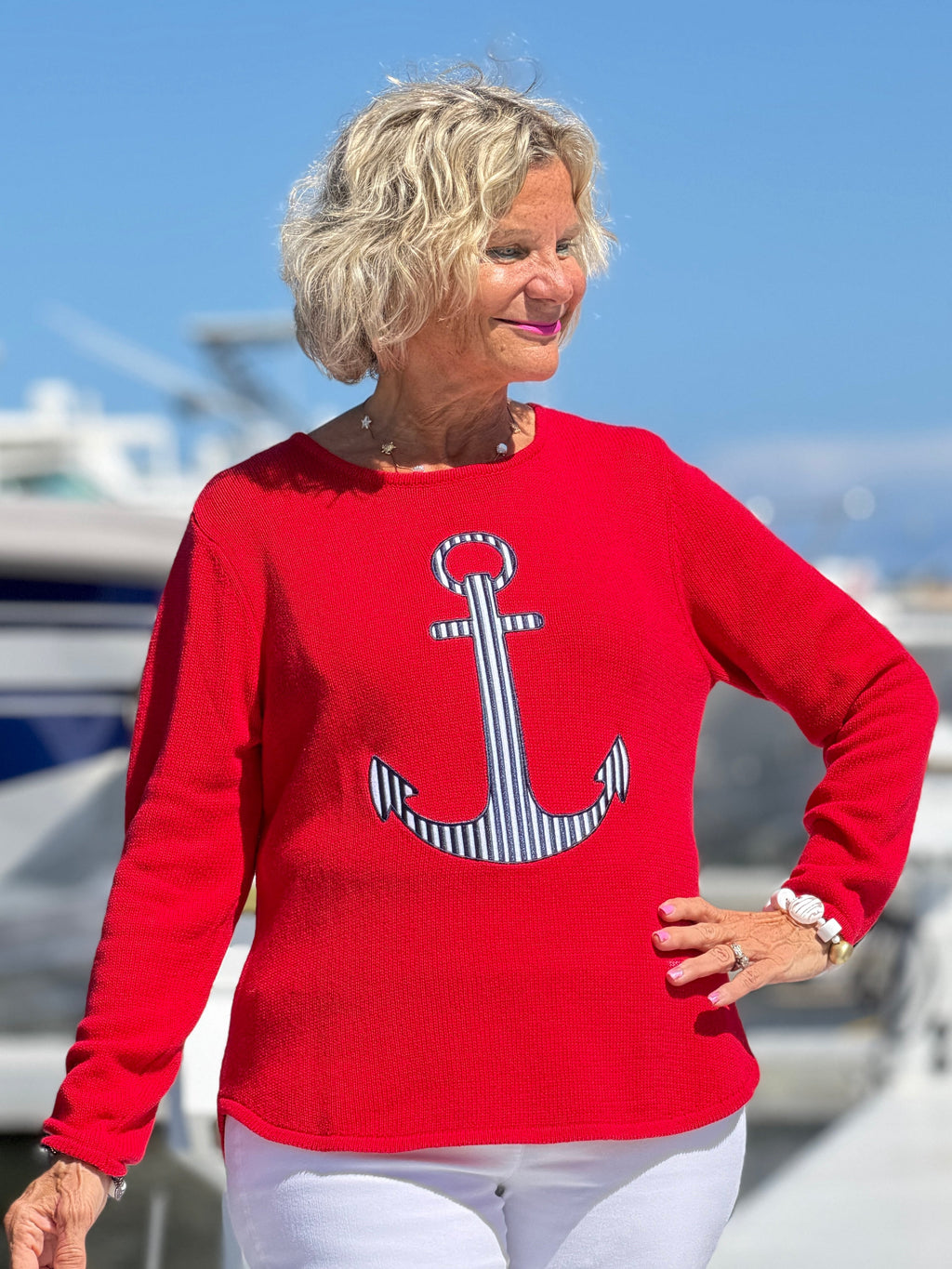 NAUTICAL STRIPE SWEATER