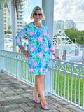 SEASHELL BEACH SLEEVE DRESS
