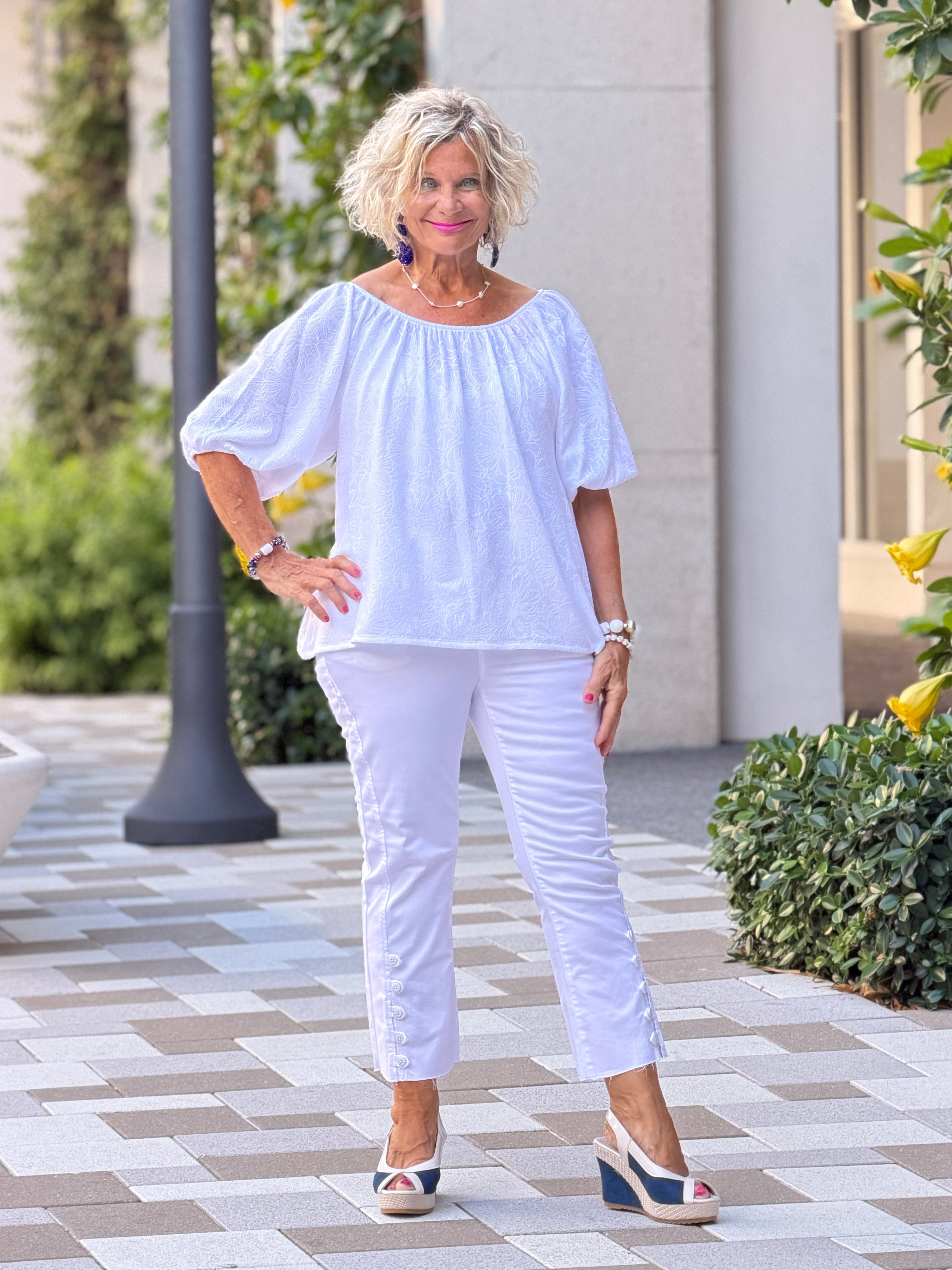 SUMMER WHITE FASHION TOP