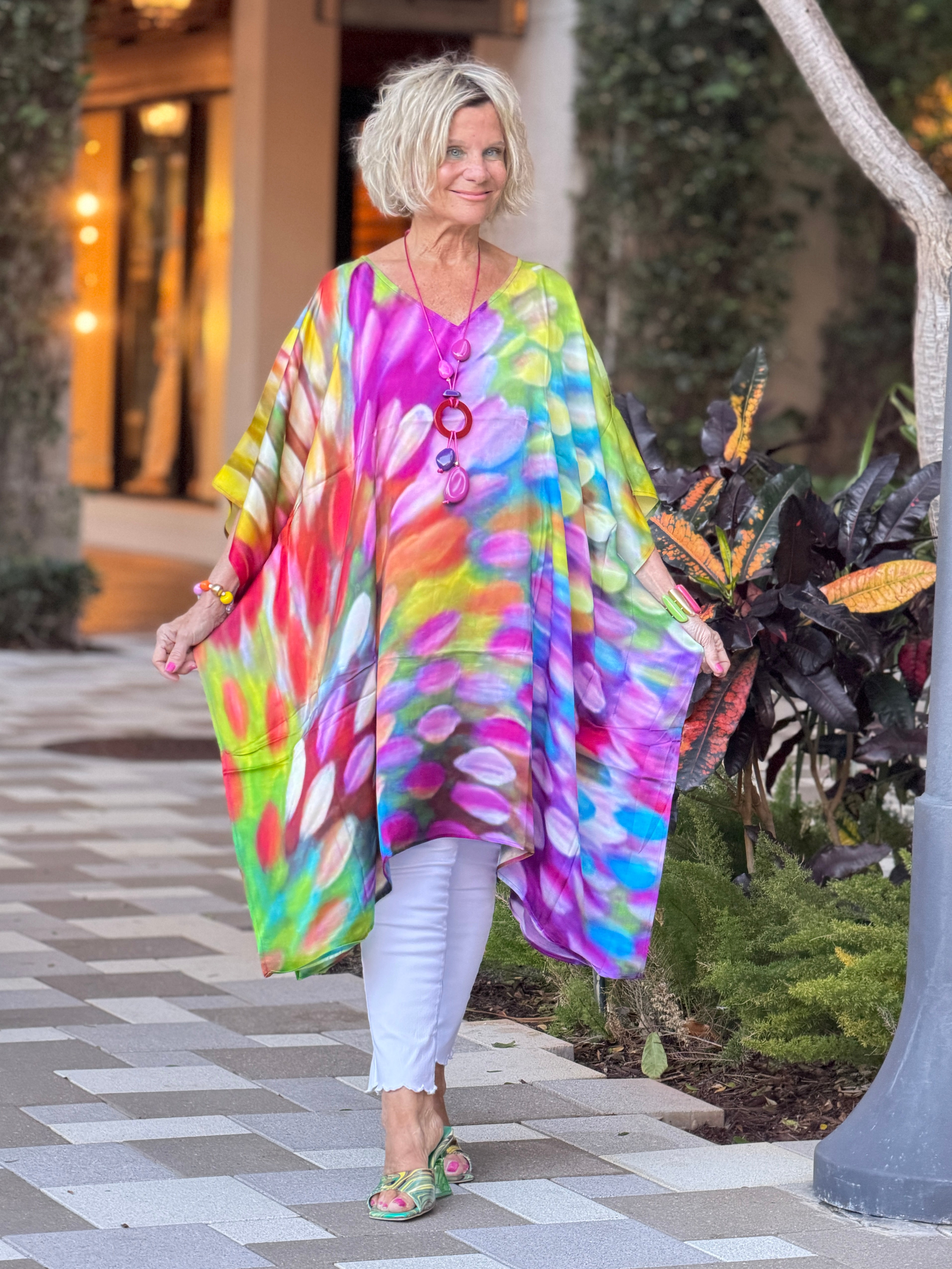Painted Ovals Modal Kaftan