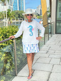 LULU-B WHITE SEAHORSE SWEATER