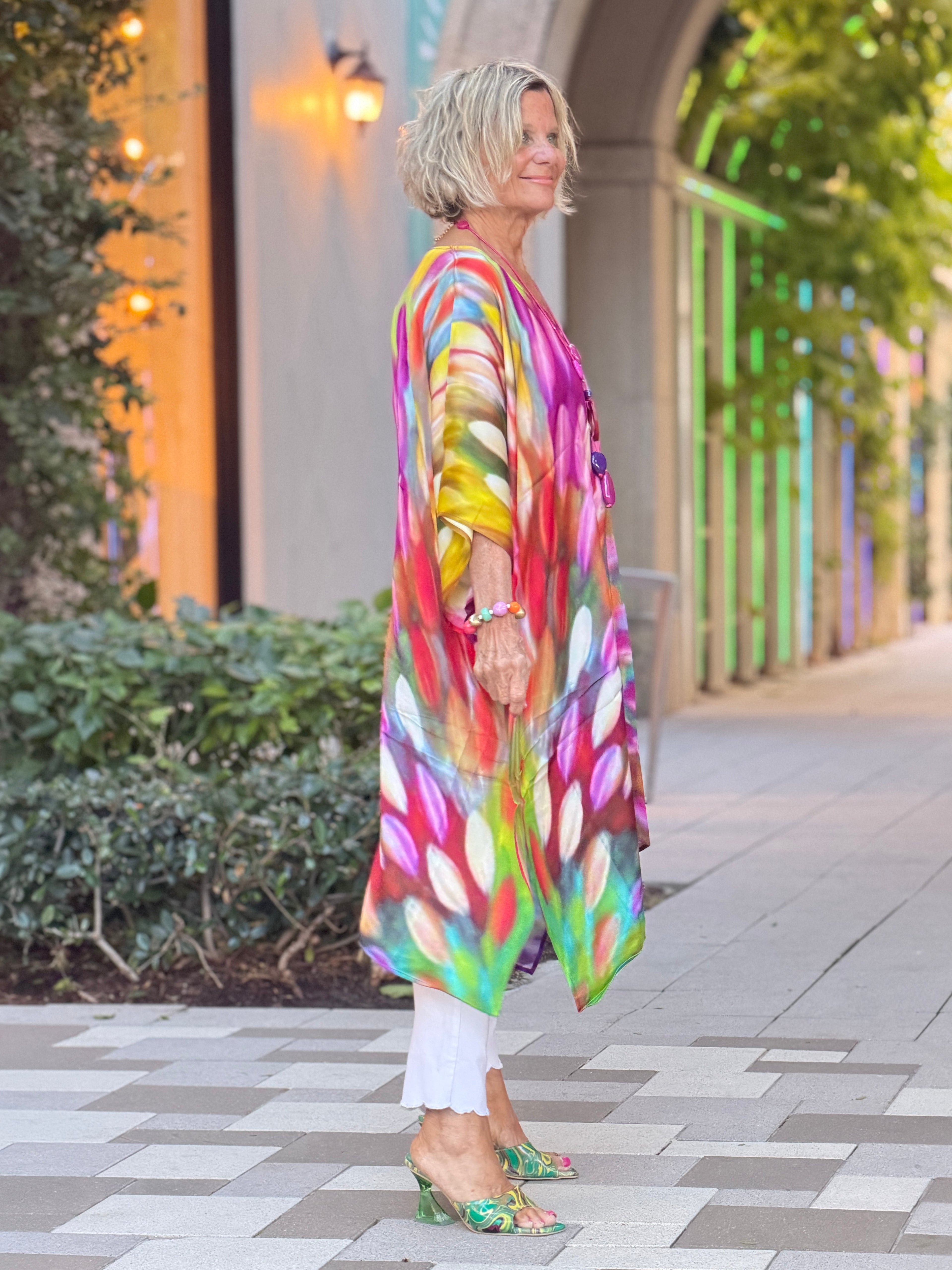 Painted Ovals Modal Kaftan