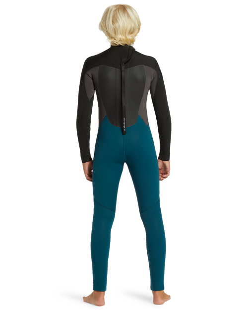 5/4/3 Prologue Boys Back Zip Wetsuit - Midnight Turquoise