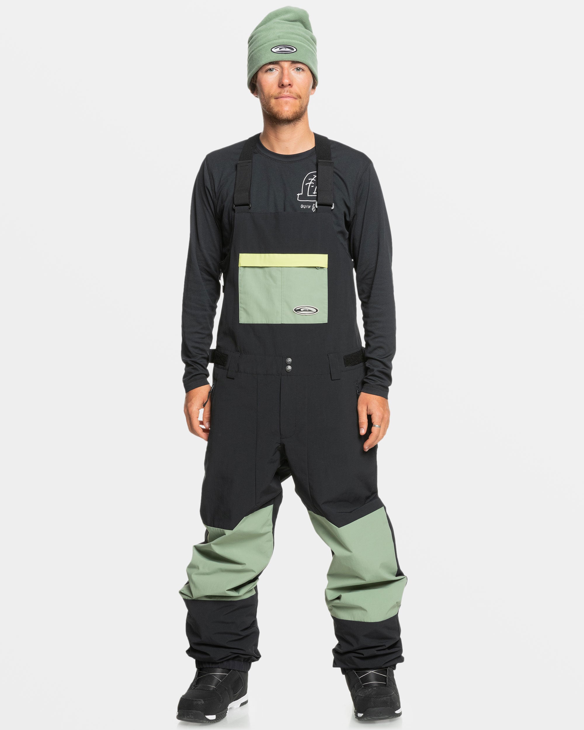 Fly High Bib Snow Pants - Black