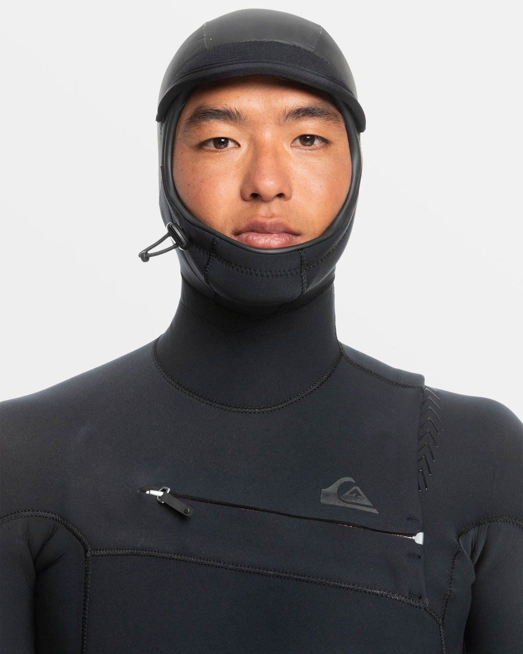 5/4/3mm Highline Hooded GBS Chest Zip Wetsuit - Black