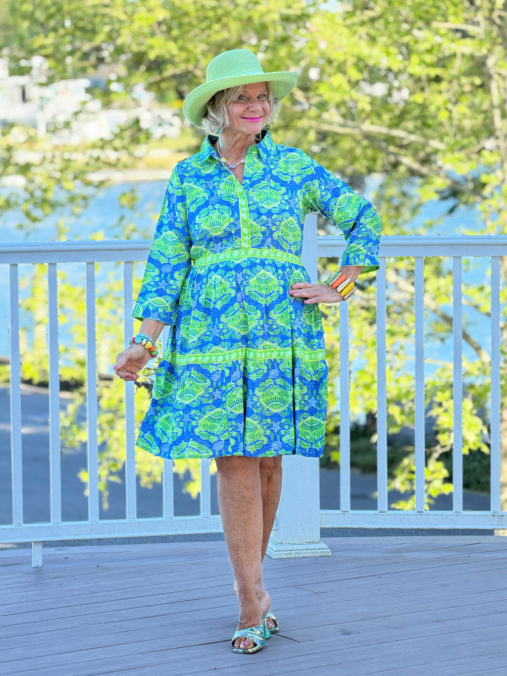 SEA GLASS TREASURE COLLLAR DRESS