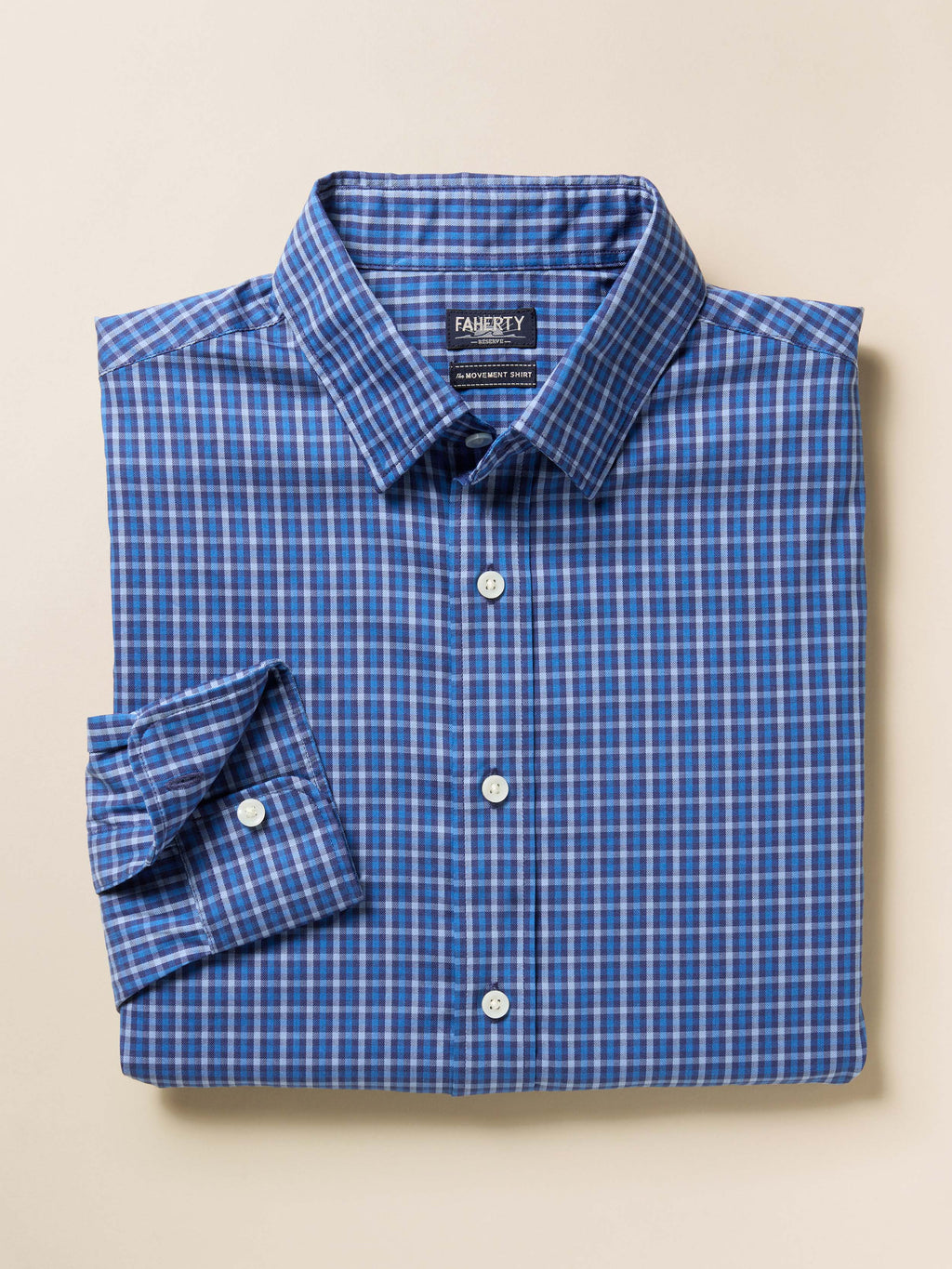 The Movement™ Shirt - Navy Feather Gingham