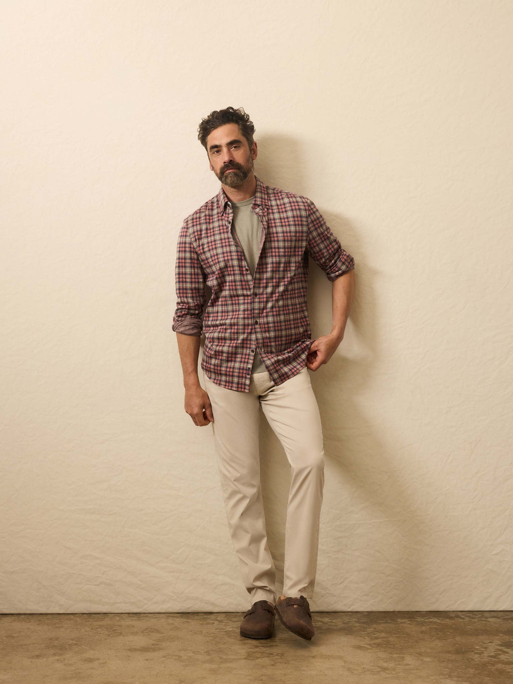 Coastline Knit Shirt - Redstone Forest Plaid (Tall)