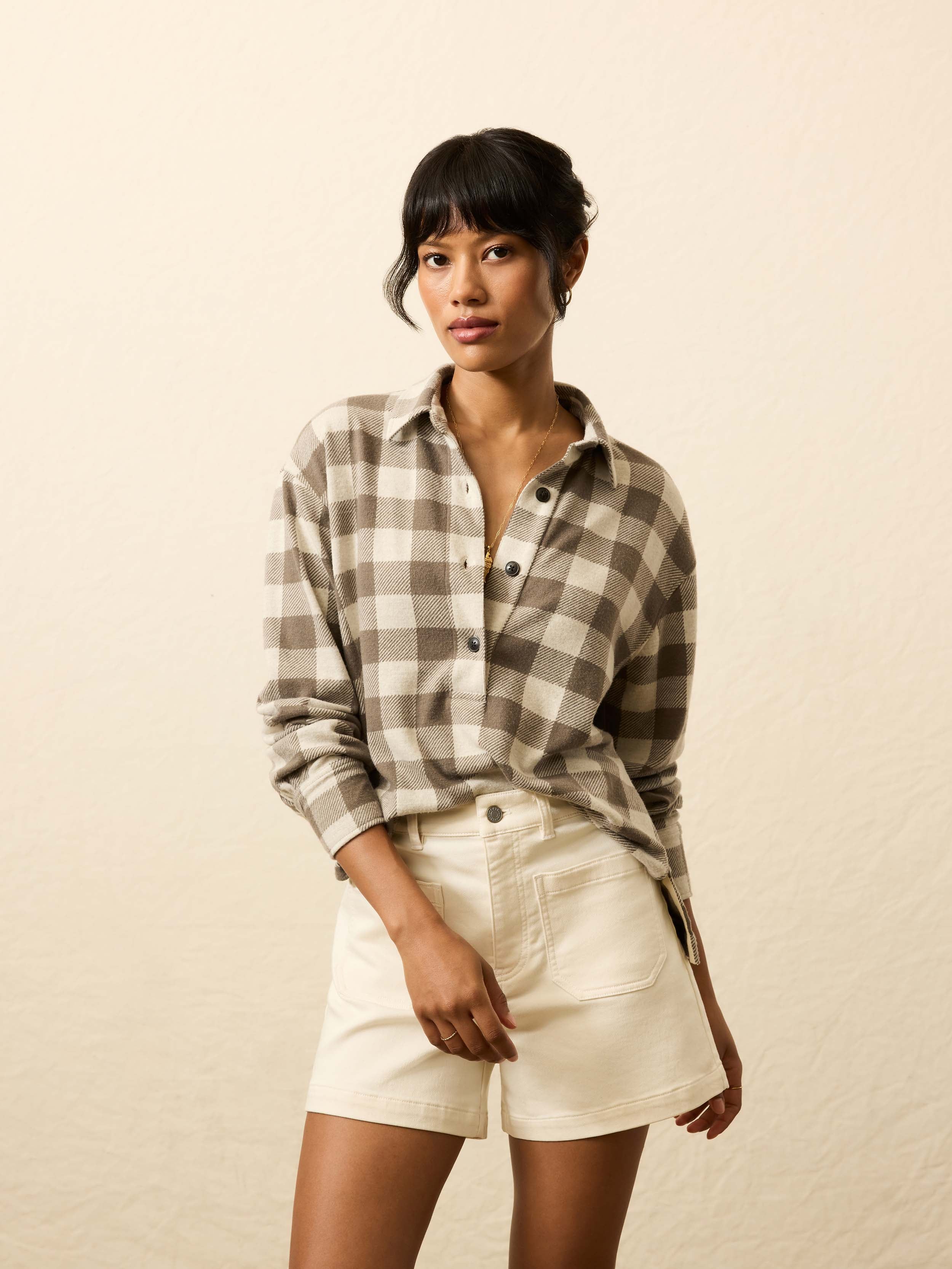 Legend™ Sweater Classic Popover - Brown Oat Buffalo