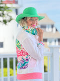 PINK PARADISE GARDEN LINEN JACKET