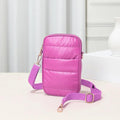 PINK PUFFER CROSSBODY BAG