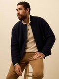 Range Fleece Lined Bomber - Navy Shadow Twill