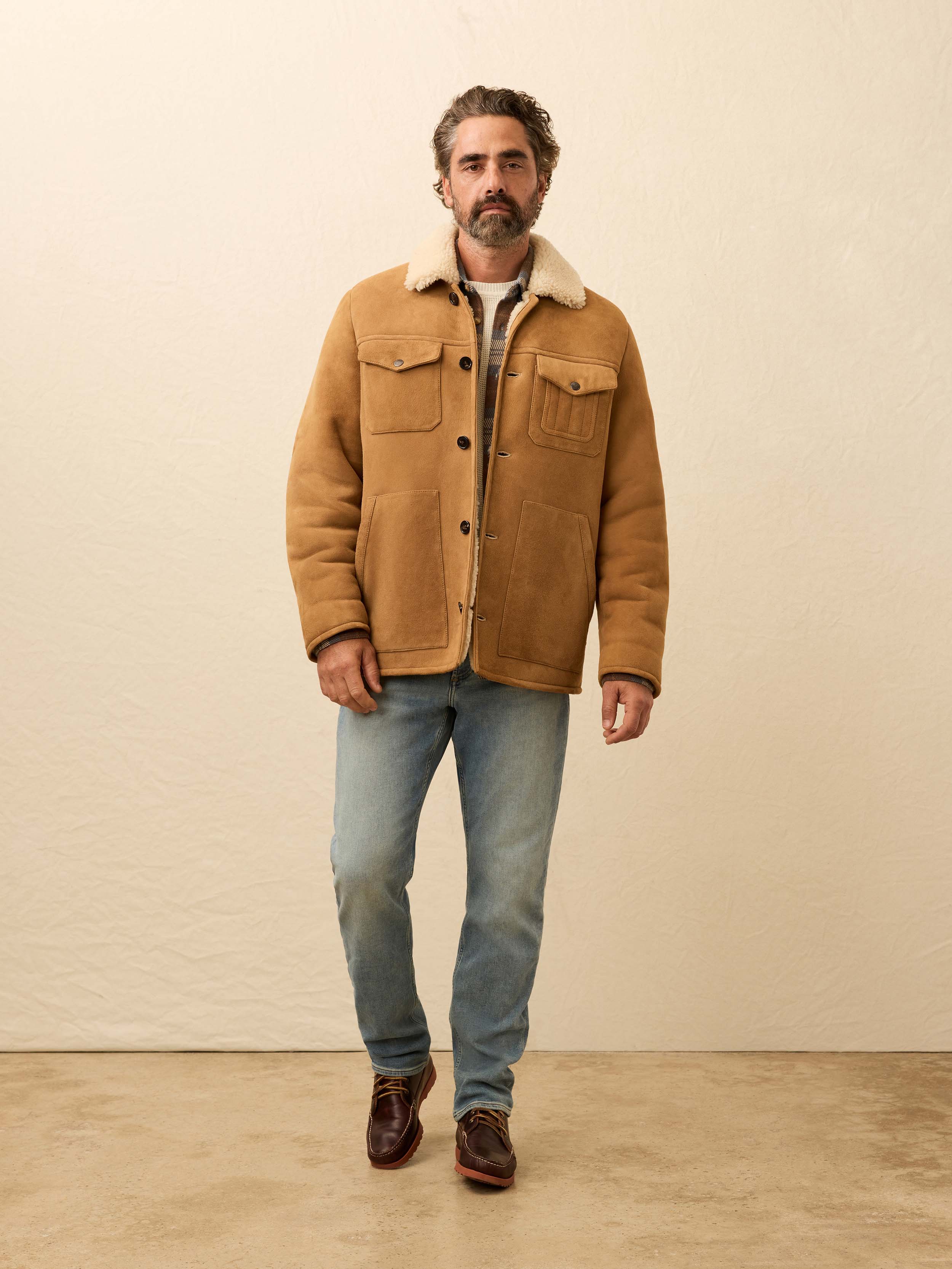 Shearling Coat - Eagle River Brown