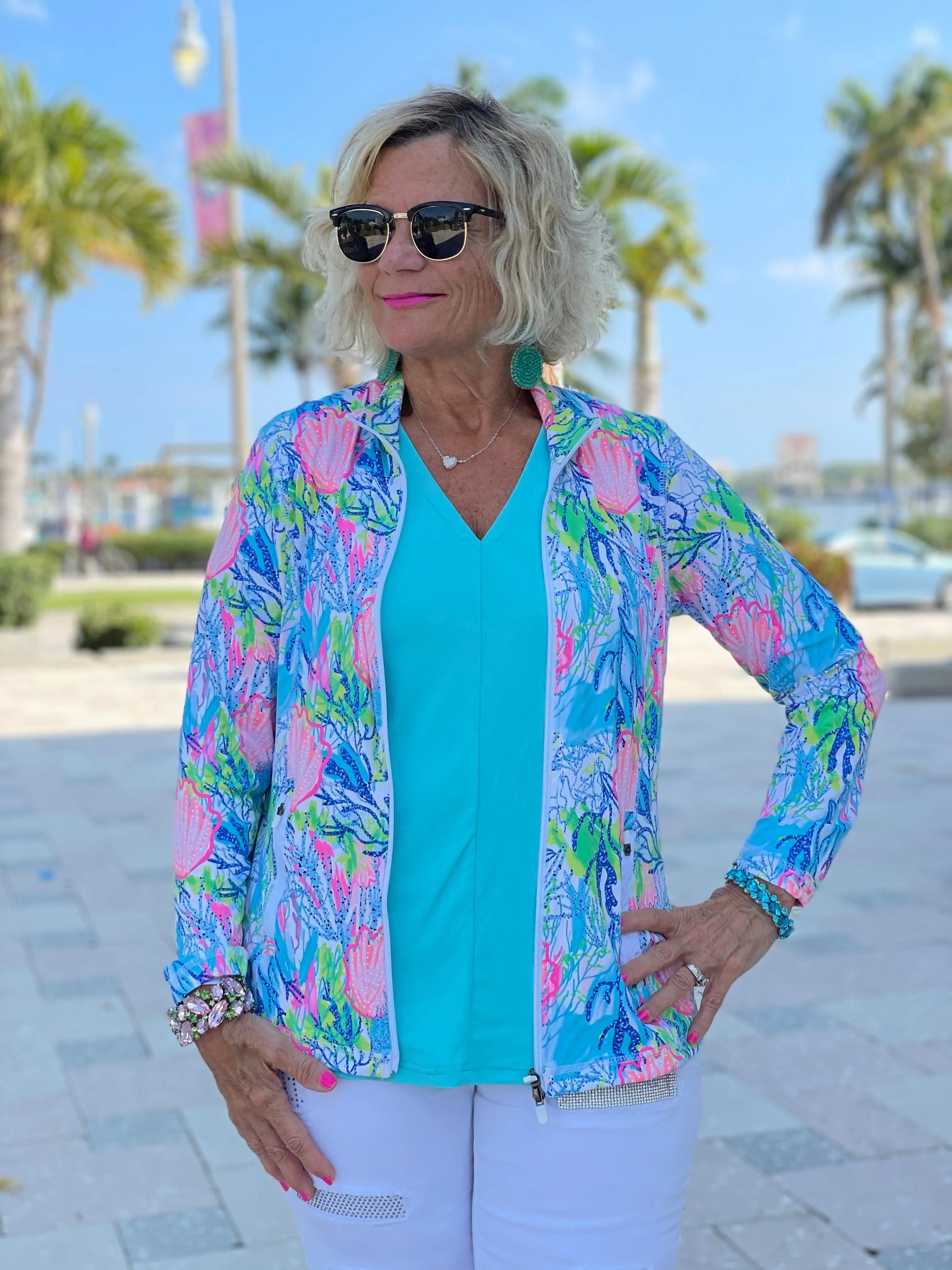 SEASHELL BEACH FULL ZIPPER
