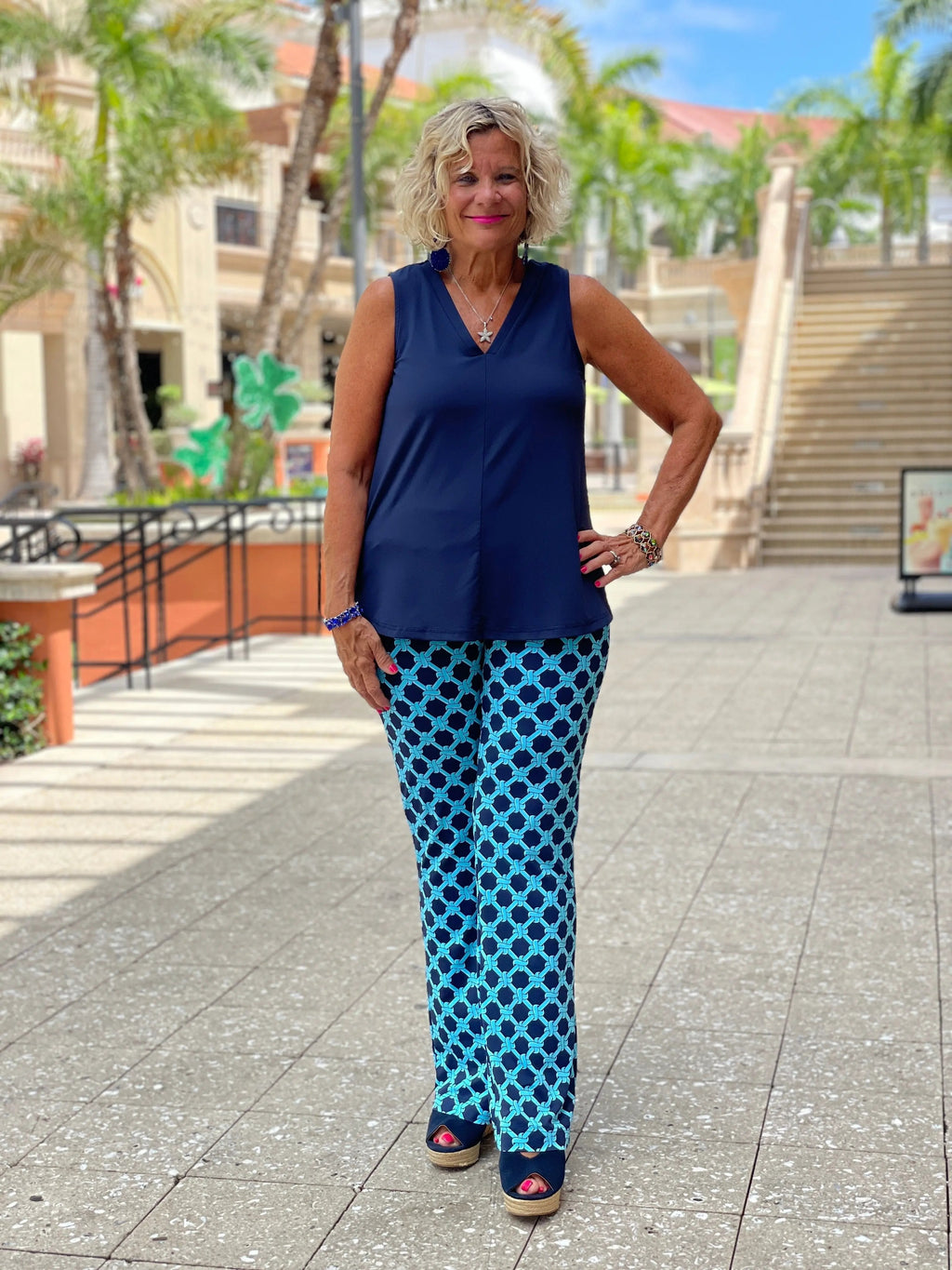 SEASIDE BLUE PALAZZO PANT