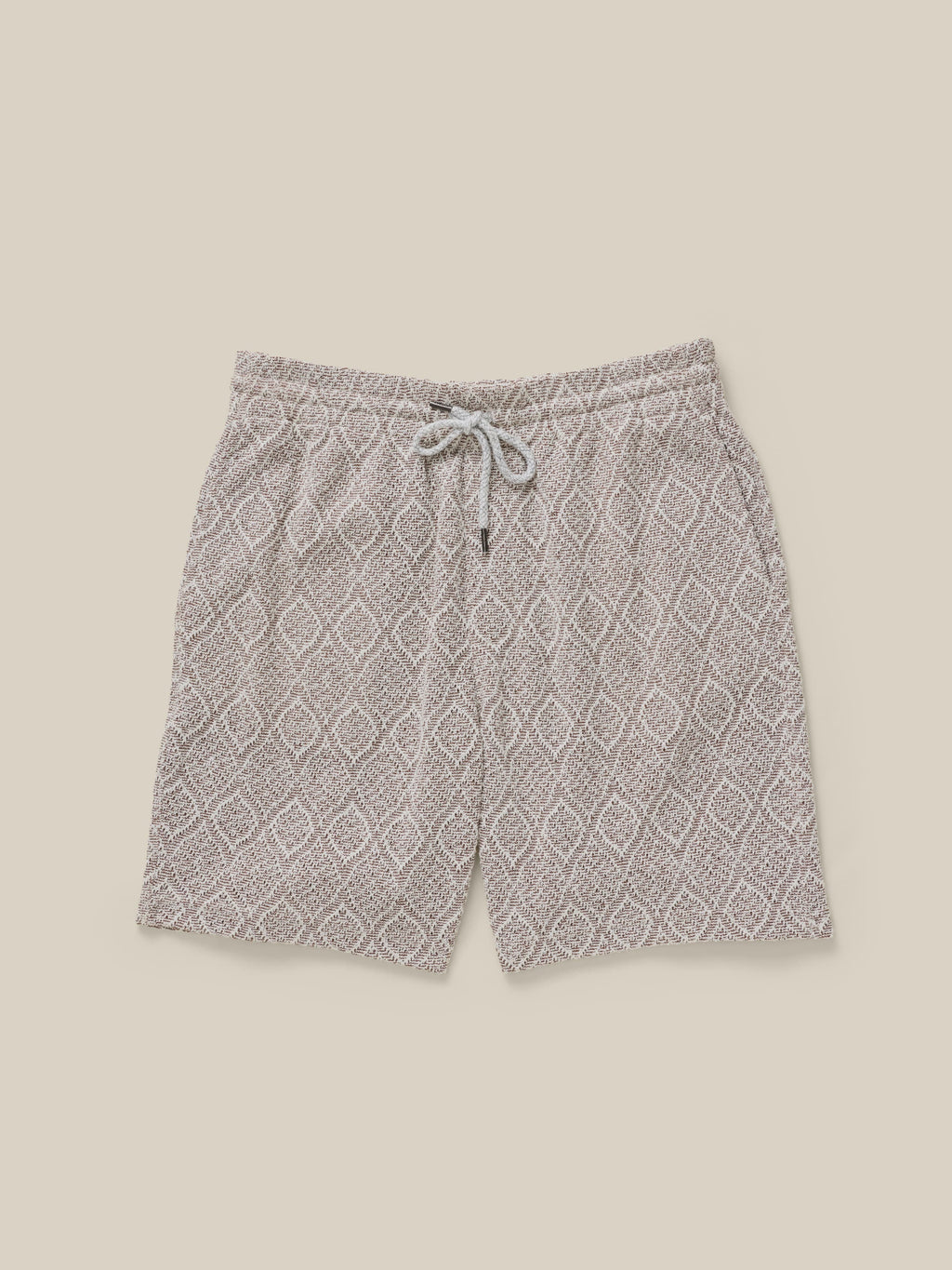 Oasis Drawstring Short - Brown Island Medallion