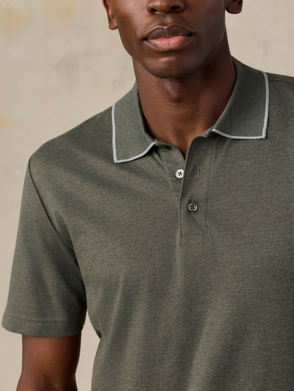 Short-Sleeve Movement™ Pique Polo - Tropics Olive Melange